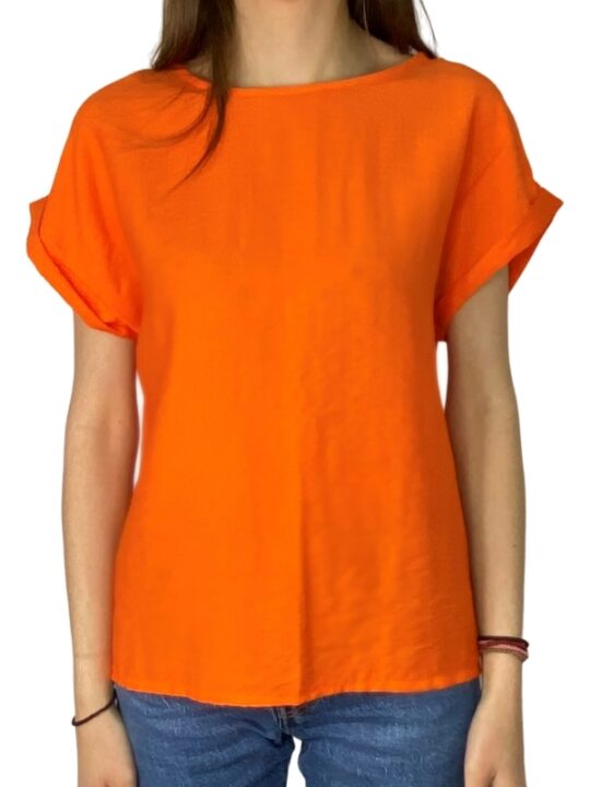 Μπλούζα κοντό μανίκι - orange